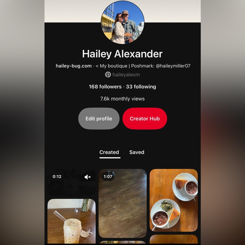 Follow me on Pinterest @haileyalexm